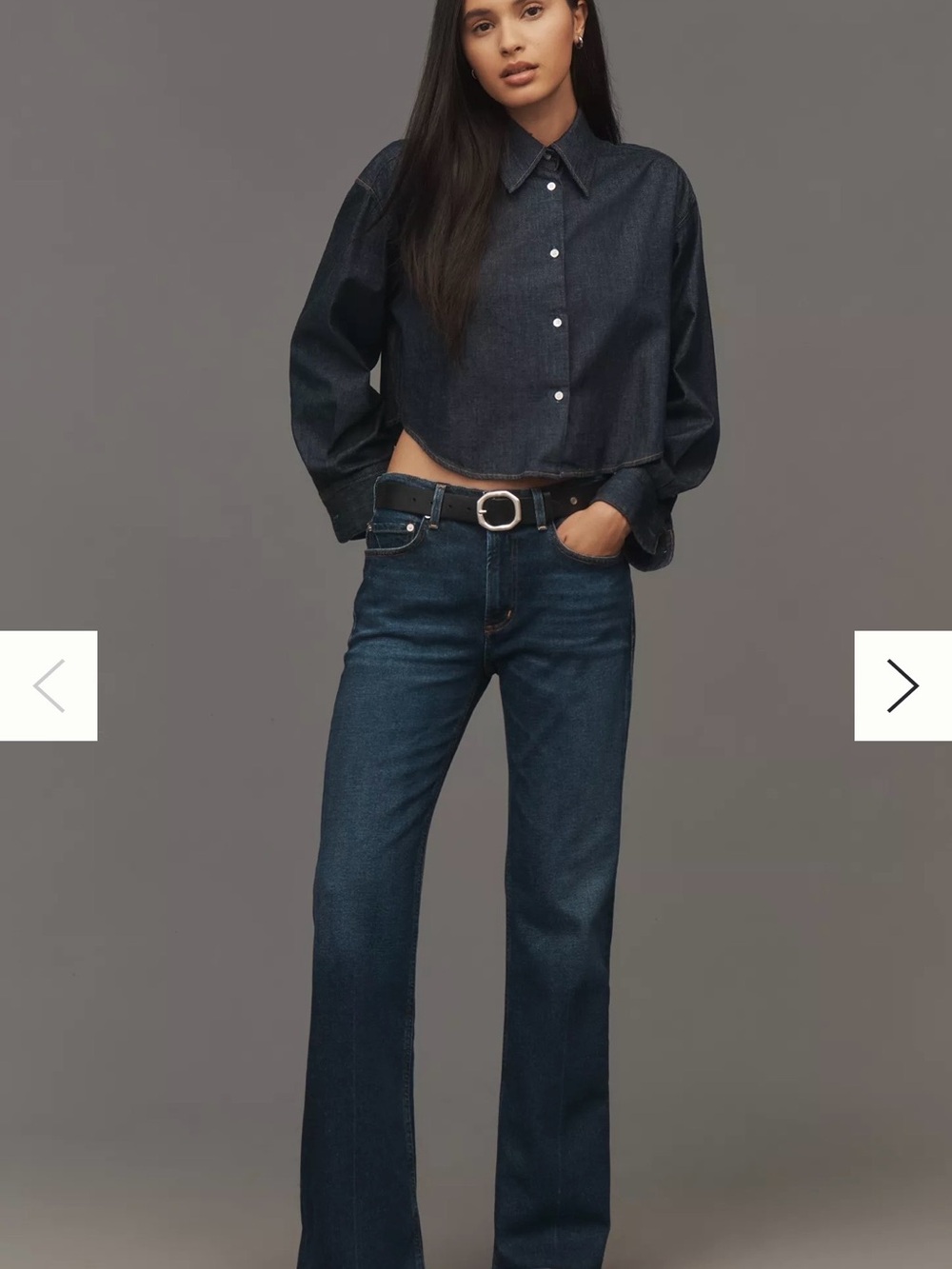 Women's Dark Blue Straight-Leg Jeans